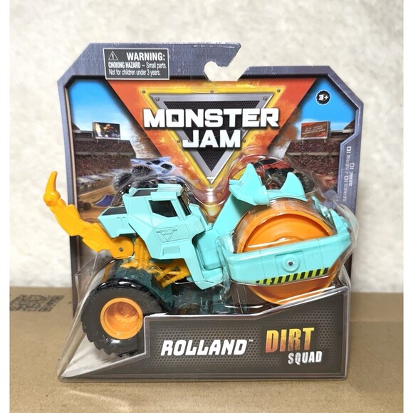 Set of 2 Monster Jam Dirt Squad Trucks — Rollan, Drilliam & Scoopz Series 10 NEW - Picture 6 of 7